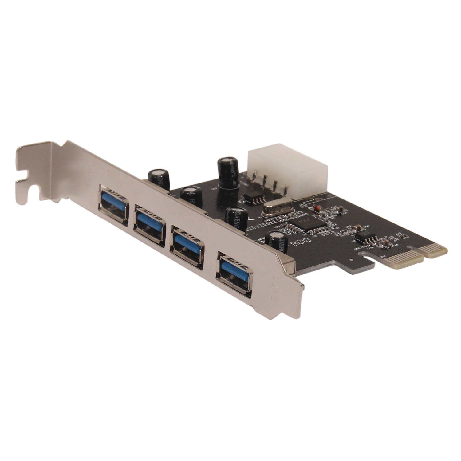 ASHATA PCI-E 1X zu 4X PCIe USB3.0-Konverter Extender Adapter-Erweiterungskit PCI-E-Karte für Windows 