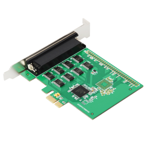 PCI-E 8-port (RS232, DB-9) Serial Controller Card with Fan-out Cable