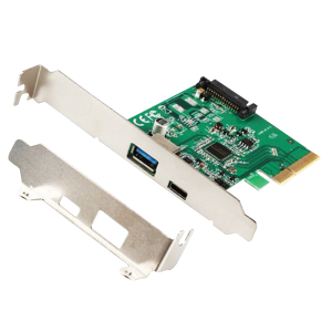 PCI-E To USB 3.1 Type-A + Type-C Host Controller Card (x4 slot)