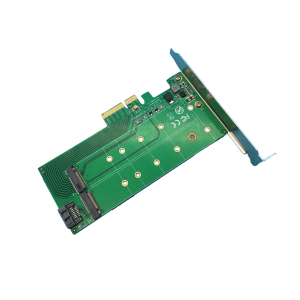 PCI-E x4 to NGFF (PCI-E) SSD + SATA To NGFF (SATA) Card
