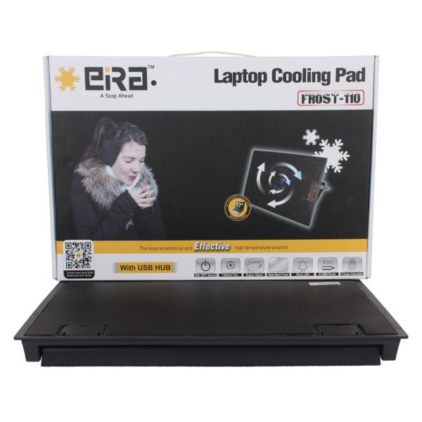 LAPTOP COOLING PAD (FROST-110), BLACK