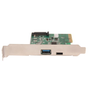 PCI-E To USB 3.1 Type-A + Type-C Host Controller Card (x4 slot)