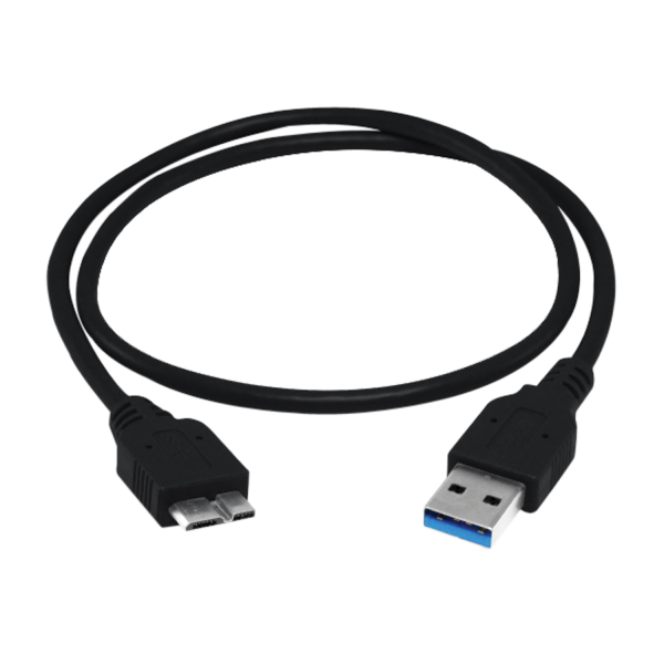 USB 3.0 CABLE (TYPE A MALE TO MICRO B MALE), Length= 0.5m