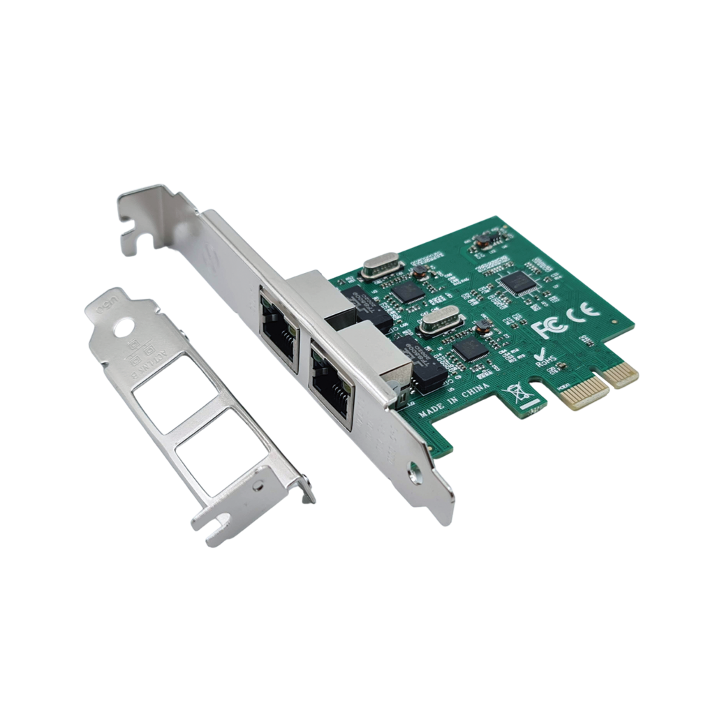 PCIe x1 to 4-port Gigabit Ethernet Card (Intel 82576 Chipset)