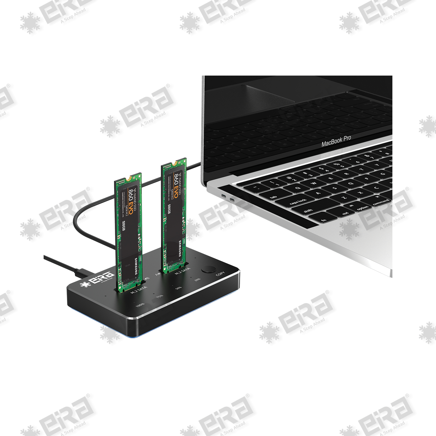 Dual-Bay NVME 10 Gbps SSD Docking Station USB-C™ 3.1 to M.2