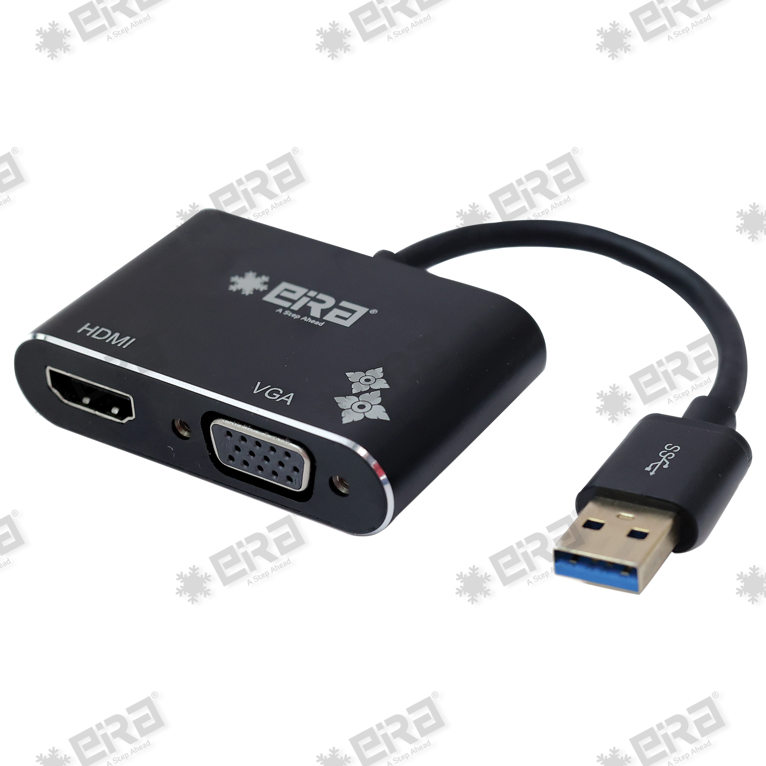 AROPANA USB 3.0 to HDMI VGA Converter, USB to HDMI VGA Sync Output, 4K HD  1080P Multi-Display 2-in-1 USB to HDMI Converter Support Windows 7/8/10