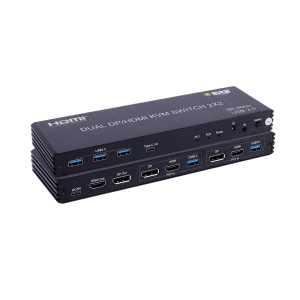 2-Port Dual Monitor HDMI/DP KVM Switcher 2x2 (8K60Hz)