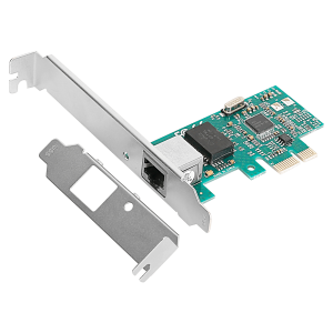 PCIe x1 to Gigabit LAN Card (Intel i210-T1 Chipset)