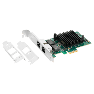 PCIe x1 to 2-port Gigabit Lan Card (Intel 82575 Chipset)