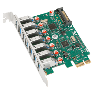 PCIe x1 to USB 3.0 Card (7-Port)