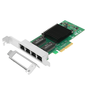 PCIe x4 to 4-Port Gigabit Lan Card (Intel i350 Chipset)
