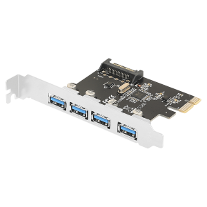 PCIe x1 to USB 3.0 Card (4-Port)