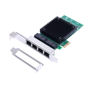PCIe x1 to 4-port Gigabit Lan Card (Intel 82571 Chipset)