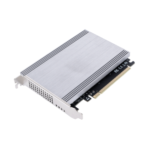 PCIe 4.0 x16 to 4 x M.2 NVMe Card with case